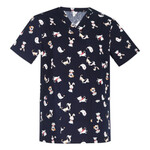 Mens Printed Best Friends Scrub Top