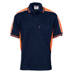 Polyester Cotton Panel Polo Shirt - Short Sleeve