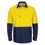 Mens Cool Breeze T2 Vertical Vented Cotton Shirt with Gusset Sleeve