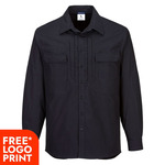 Mens Utility Stretch Long Sleeve Shirt