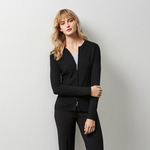 Womens 2-Way Zip Cardigan
