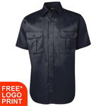 Mens Short Sleeve 190G Work Shirt
