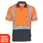 Hi Vis Cool Breathe Polo Shirt with Cross Back