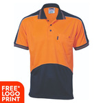 Hi Vis Cool Breathe Panel Polo Shirt