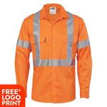 Cool Breeze Cross Back Cotton Shirt with 3M R/Tape