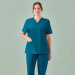 Womens Pulse V-Neck Scrub Top