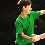 Youth Plain Breezeway Micromesh Tee Shirt