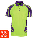 Mens Hi Vis Short Sleeve Spider Polo
