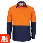 Cool Breeze T2 Vertical Vented Cotton Shirt with Gusset Sleeves